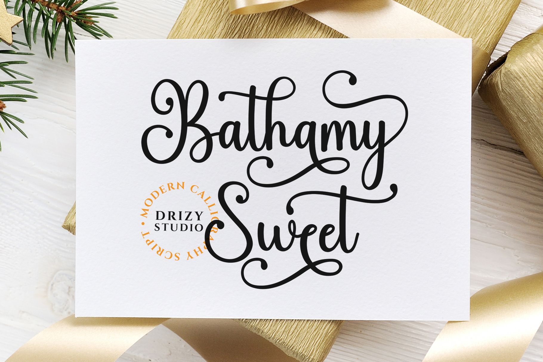 Bathamy Sweet - Modern Calligraphy Script