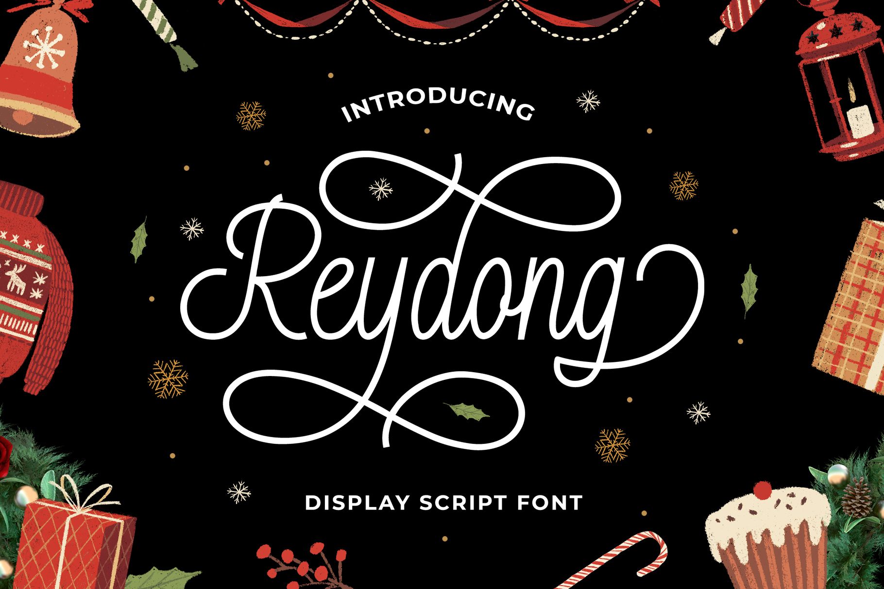 Script Fonts with Modern Handwritten Style Reydong Display Decorations Font